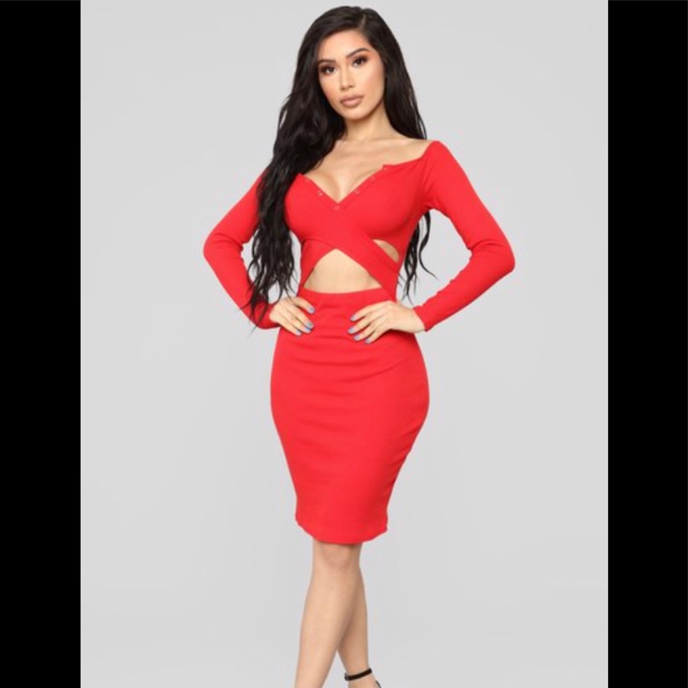 Off shoulder Midi dress